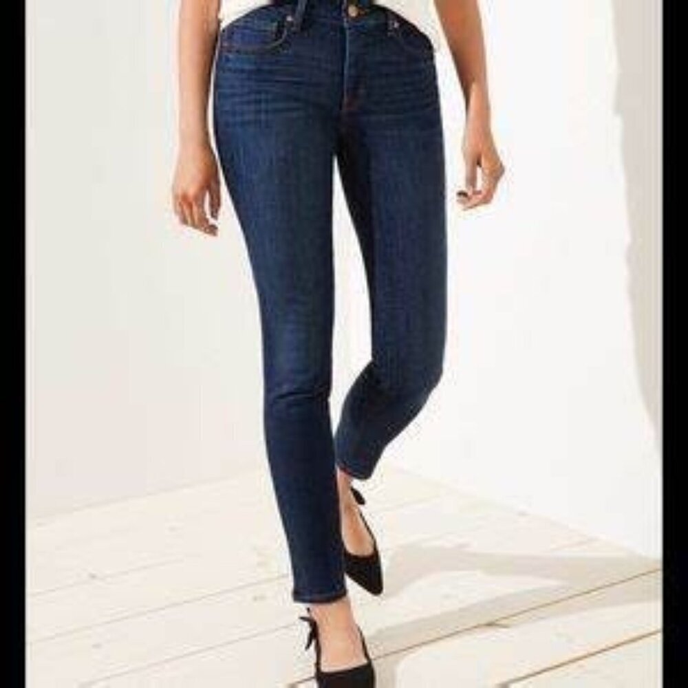 Ann Taylor High Rise Skinny Jeans - Curvy Fit Size 28/6